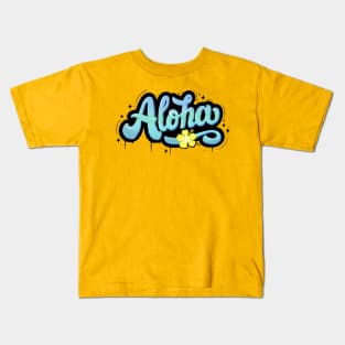 Summer, sun, beach, Aloha Kids T-Shirt